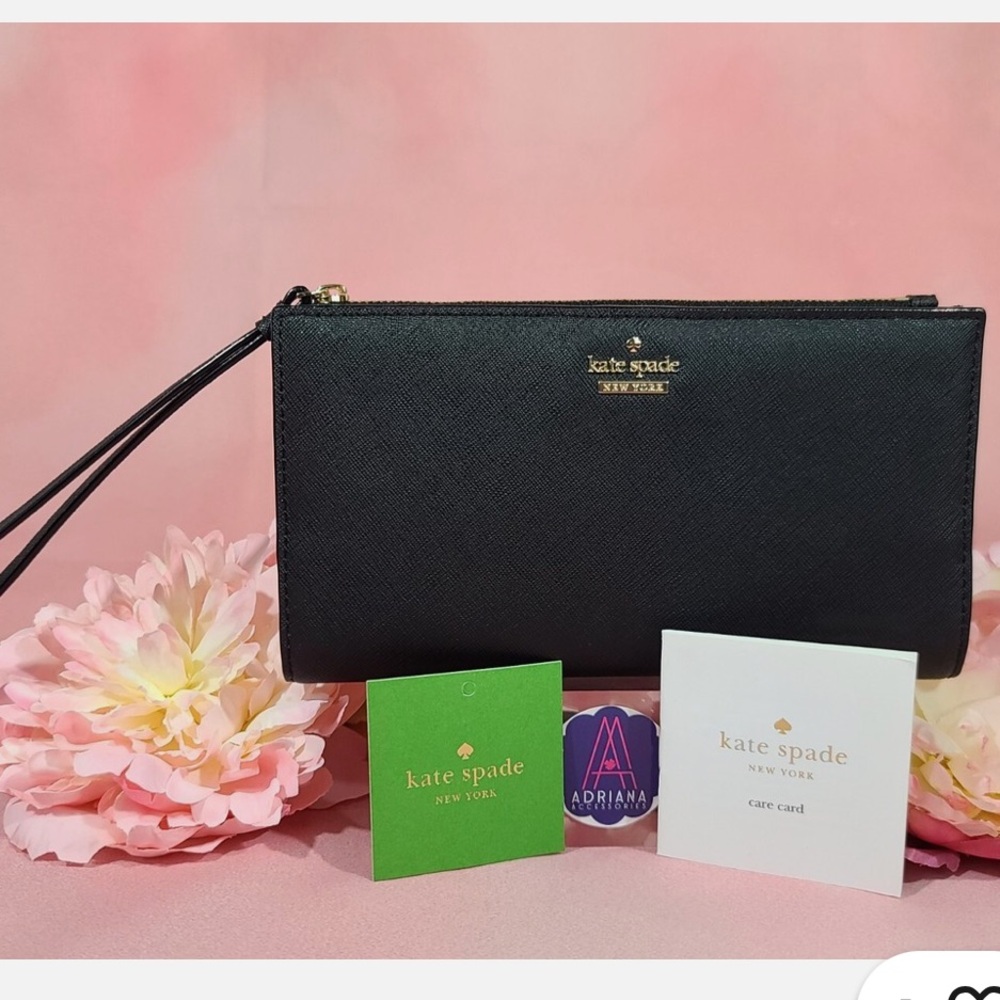 Kate Spade Cameron Street Eliza leather wristlet clutch wallet